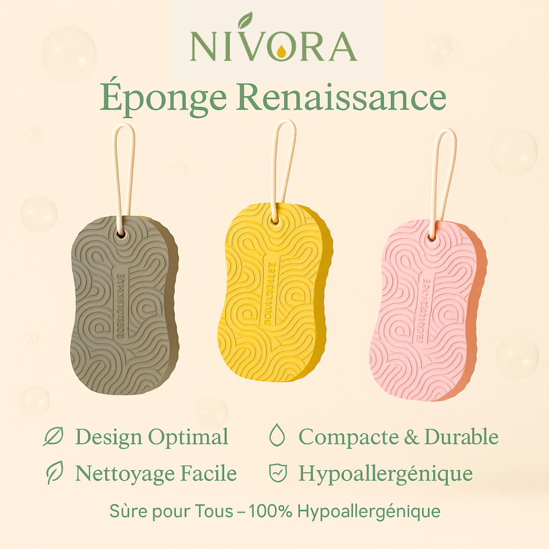 Nivora – Éponge Renaissance (Pack De 3)